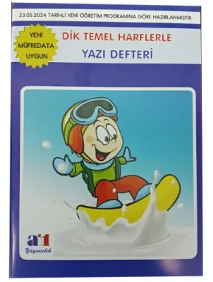 A1 Yayıncılık Dik Temel Harflerle, Yazı Defteri - 1