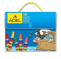 Adel Çantalı Pastel Boya Seti, 18 Renk