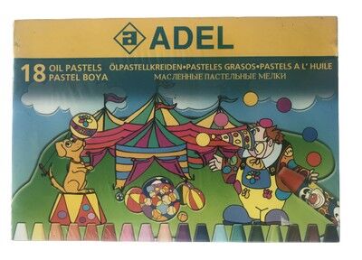 Adel Pastel Boya, Karton Kutu, 18 Renk - 1