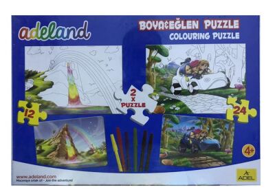 Adeland Boya Eğlen Puzzle, 34 x 24 cm 12+24 Parça M:2 - 1