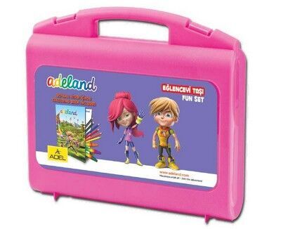 Adeland Eğlenceyi Taşı Boyama Seti, Pembe - 1