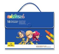 Adeland ÇantalıPastel Boya Seti, 18 Renk