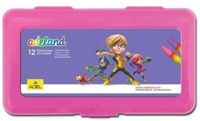 Adeland Pastel Boya PP Pembe Kutu ,  12 Renk - 1