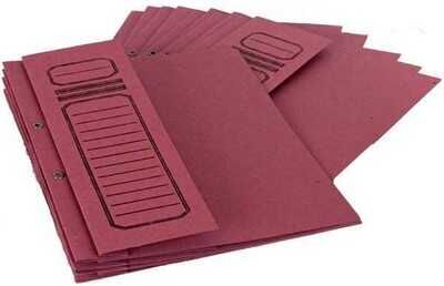 Alemdar Karton Pembe Dosya, Yarım Kapaklı, 50'li Paket - 1