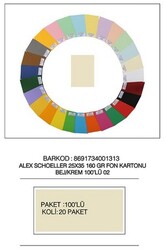 Alex Schoeller 25 x 35 cm Fon Kartonu, 160 gr /m² No:82 Bej