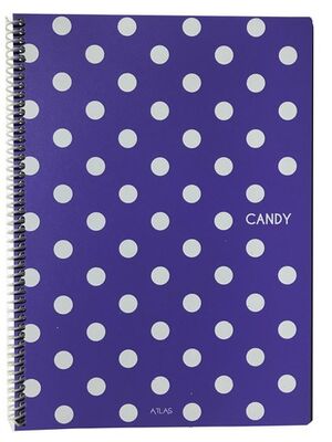Atlas Candy, A4 PP Kapak Spiralli Defter, Çizgili, 100 Yaprak - 3