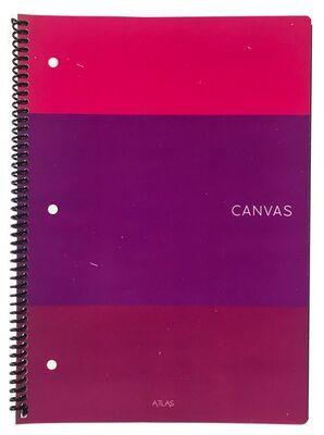 Atlas Canvas, A4 PP Kapak Spiralli Defter, Çizgili, 100 Yaprak - 1