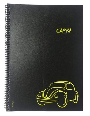 Atlas Capri, A4 Spiralli PP Kapak, Kareli Defter, 80 Yaprak - 1