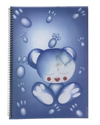Atlas Cartoon, A4 PP Kapak  Spiralli Defter, Kareli, 80 Yaprak