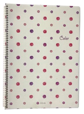 Atlas Color, A4 PP Kapak Spiralli Defter, Çizgili, 80 Yaprak - 1