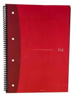 Atlas IQ, A4 PP Kapak Spiralli Defter, Çizgili, 100 Yaprak - 1