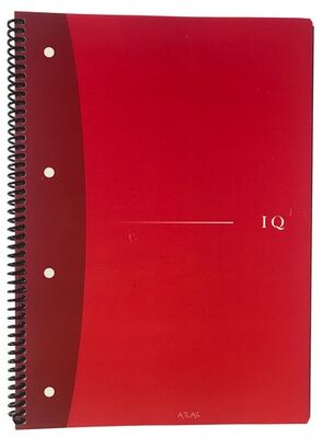 Atlas IQ, A4 PP Kapak Spiralli Defter, Kareli, 80 Yaprak - 1