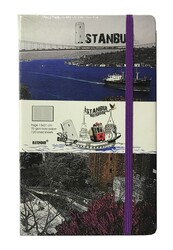 Bayındır İstanbul, Sert Kapak  Bloknot ,Çizgili, 13x21 cm 120 Yaprak