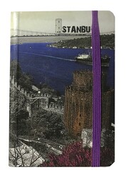 Bayındır İstanbul, Sert Kapak  Bloknot, Çizgili, 9x14 cm  120 Yaprak