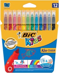 Bic Kid Couleur, Keçeli Kalem Seti, 12 Renk