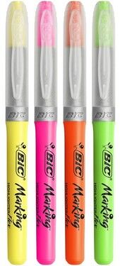 Bic Marking Fosforlu Kalem,  4 Renk - 1