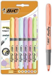 Bic Marking Fosforlu Kalem, Pastel Seri, 6 Renk - 2