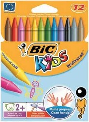 Bic Silinebilir Pastel Boya Seti, 12 Renk