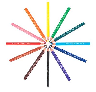 Bic Jumbo Üçgen Kuru Boya Seti, 12 Renk - 2