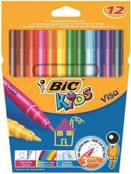 Bic Visa Keçeli BoyaSeti, 12 Renk