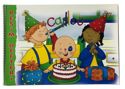 Caillou Karton Kapak Spiralli Resim Defteri, 25 x 35 cm 15 Yaprak - 2