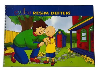 Caillou Karton Kapak Spiralli Resim Defteri, 35 x 50 cm 15 Yaprak - 3