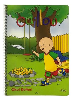 Caillou Karton Kapak Spiralli Defter, A4 Çizgili, 80 Yaprak - 1