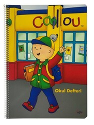 Caillou Karton Kapak Spiralli Defter, A4 Kareli, 80 Yaprak M:3