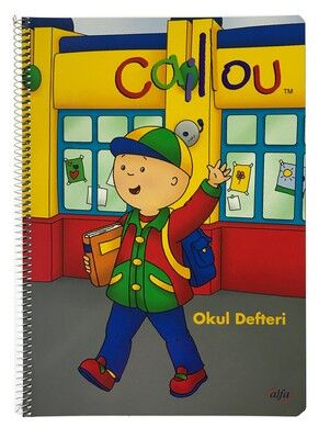 Caillou Karton Kapak Spiralli Defter, A4 Kareli, 80 Yaprak - 3