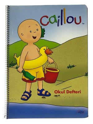 Caillou Karton Kapak Spiralli Defter, A4 Kareli, 80 Yaprak - 4