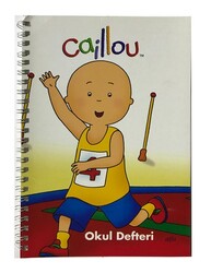 Caillou Karton Kapak Spiralli Defter, A5 Kareli, 80 Yaprak M:4