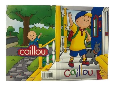 Caillou Karton Kapak Çiftli Cep Bloknot, Çizgili + Kareli, A7  40+40 Yaprak - 1