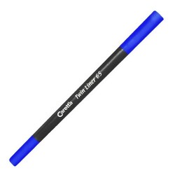 Caretta 65-03 Çift Uçlu Keçeli Kalem  Koyu Mavi