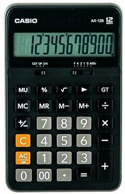 Casio Hesap Makinesi, Masaüstü, AX-12B 12 Hane - 1
