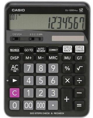 Casio Hesap Makinesi, Masaüstü, DJ-220 Plus  12 Hane - 1
