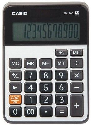 Casio Hesap Makinesi, Masaüstü, MX-120B  12 Hane - 1