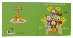 Cats Garfield Doğum Günü Kartı 8x8 cm M:2 - 3