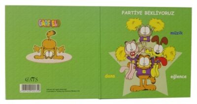 Cats Garfield Doğum Günü Kartı 8x8 cm M:2 - 3