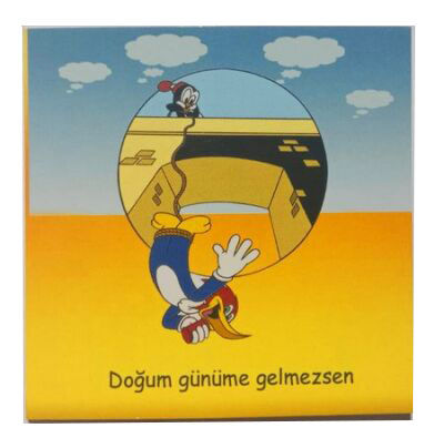 Cats Woody Woodpecker Doğum Günü Kartı 8x8 cm M:2 - 1