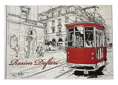 Çınar 33x48 cm Karton Kapak Spiralli Resim Defteri, 15 Yaprak - 7