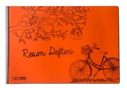Çınar 33x48 cm PP Kapak Spiralli Resim Defteri, 25 Yaprak