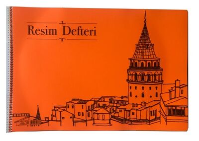Çınar 33x48 cm PP Kapak Spiralli Resim Defteri, 25 Yaprak - 10