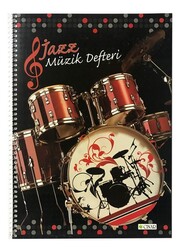 Çınar A4 Karton Kapak Spiralli Müzik Defteri, 30 Yaprak - 1