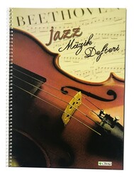 Çınar A4 Karton Kapak Spiralli Müzik Defteri, 30 Yaprak - 2