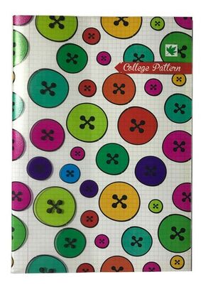 Çınar College Pattern,  A4 PP Kapak Defter,, Kareli, 100 Yaprak - 1