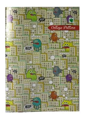 Çınar College Pattern,  A4 PP Kapak Defter,, Kareli, 100 Yaprak - 4