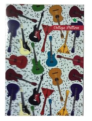 Çınar College Pattern,  A4 PP Kapak Defter,, Kareli, 40 Yaprak - 4