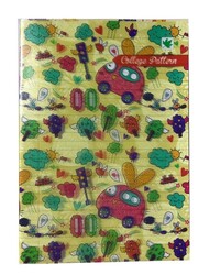 Çınar College Pattern, A5 PP Kapak Defter,, Çizgili, 40 Yaprak
