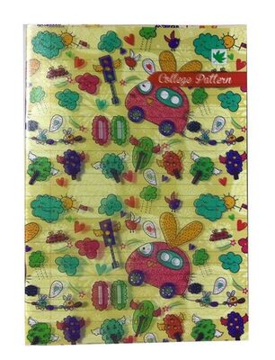 Çınar College Pattern, A5 PP Kapak Defter,, Çizgili, 40 Yaprak - 7