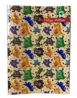 Çınar College Pattern, A5 PP Kapak Defter,, Çizgili, 40 Yaprak - 2